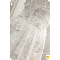 Alibaba Real Picture High Quality Luxury Bling Beaded Flower White Wedding Party Gown